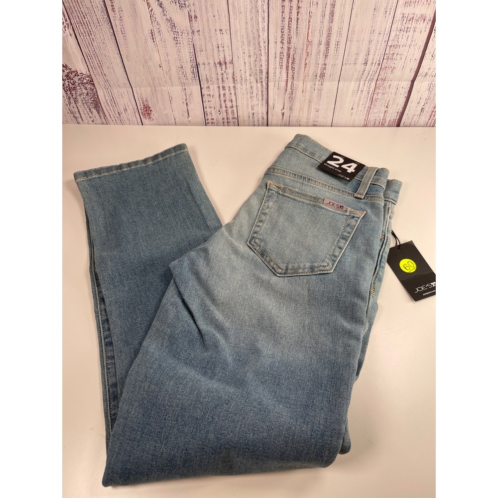 NWT Joes Jeans  mid rise straight crop ankle jeans distressed Size 24
